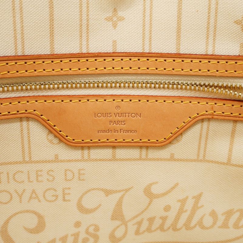 Louis Vuitton Tote Bag Damier Azure Neverfull PM N51110 White Ladies