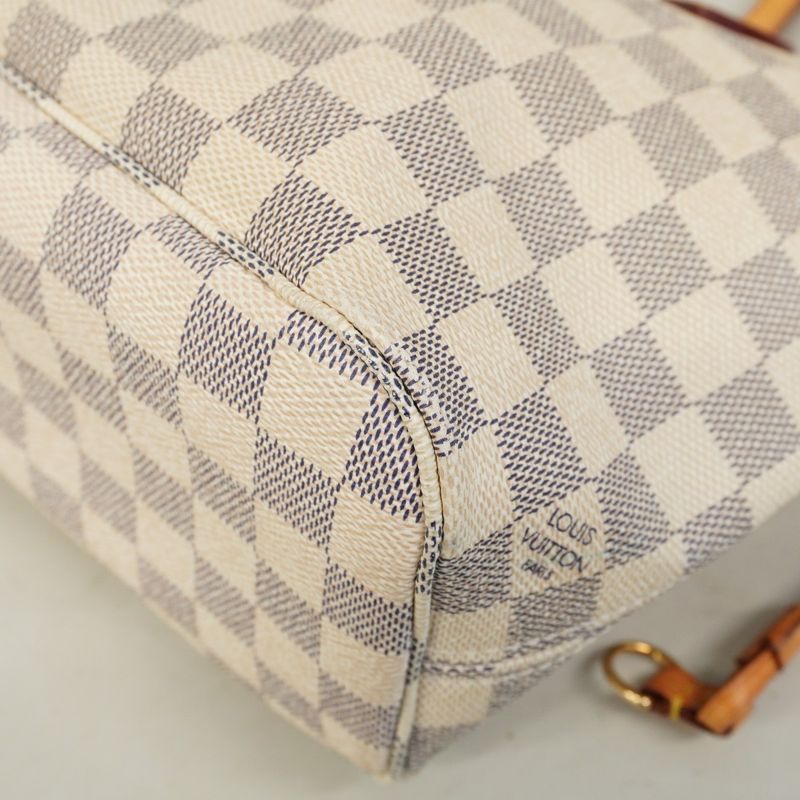 Louis Vuitton Tote Bag Damier Azure Neverfull PM N51110 White Ladies