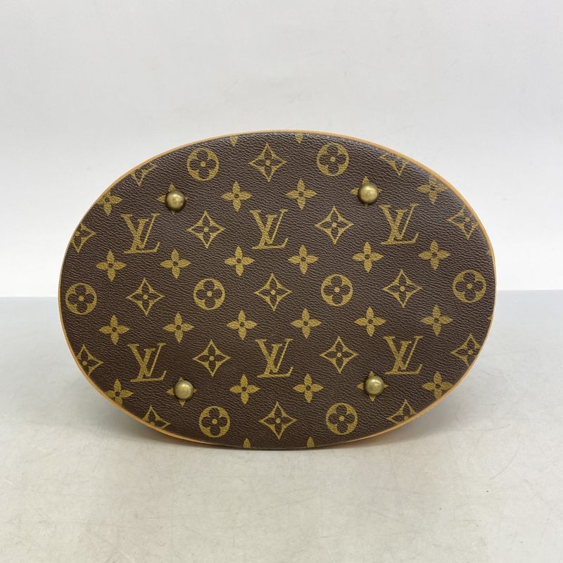 Louis Vuitton Tote Bag Monogram Bucket GM M42236 Brown Ladies