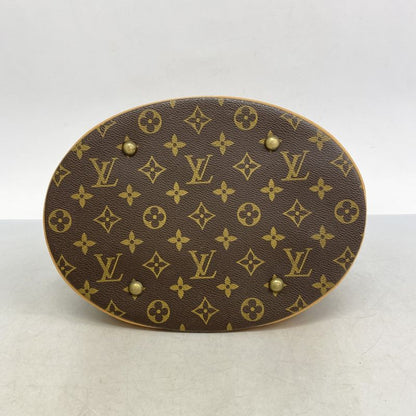 Louis Vuitton Tote Bag Monogram Bucket GM M42236 Brown Ladies