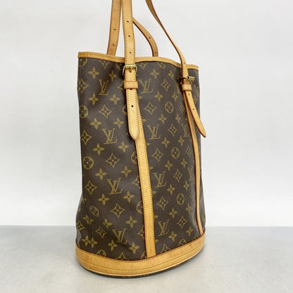 Louis Vuitton Tote Bag Monogram Bucket GM M42236 Brown Ladies