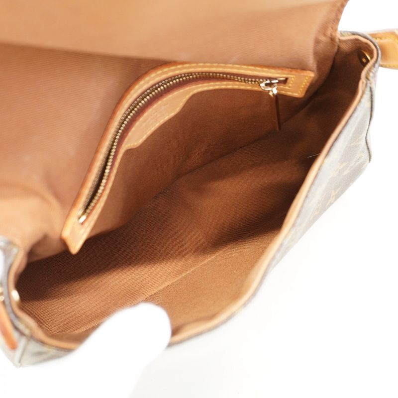 Louis Vuitton Shoulder Bag Monogram Mini Looping M51147 Brown Women's