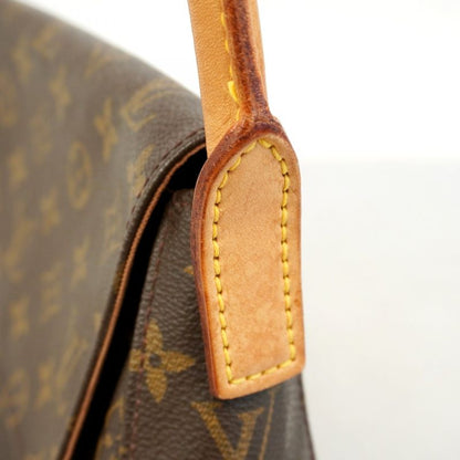 Louis Vuitton Shoulder Bag Monogram Mini Looping M51147 Brown Women's