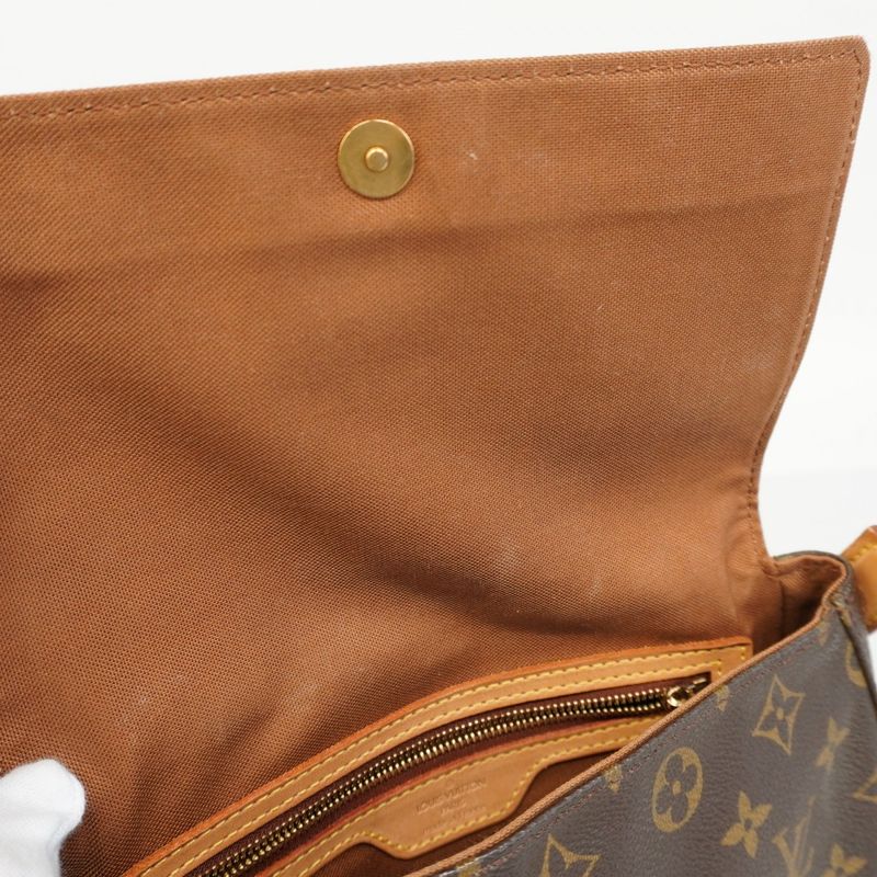Louis Vuitton Shoulder Bag Monogram Mini Looping M51147 Brown Women's