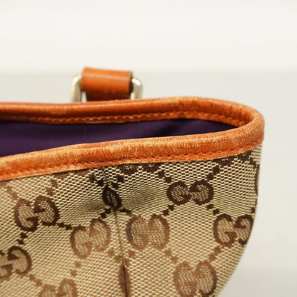 Gucci Tote Bag GG Canvas 137396 Canvas Brown Chien Pan Gold Hardware Women's