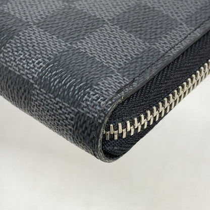 Louis Vuitton Long Wallet Damier Graphite Zippy Wallet Vertical N63095 Black
