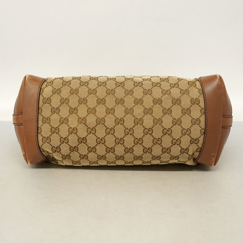 Gucci Tote Bag GG Canvas 247209 Canvas Brown Chien Pan Gold Hardware Women's