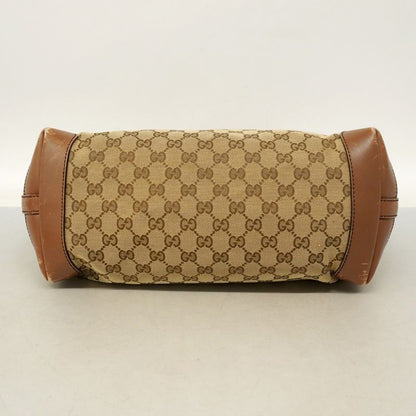 Gucci Tote Bag GG Canvas 247209 Canvas Brown Chien Pan Gold Hardware Women's