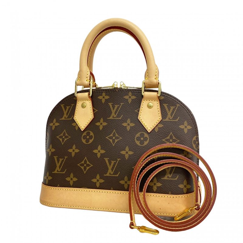 Louis Vuitton Handbag Monogram Alma BB M53152 Brown 2way Bag Ladies
