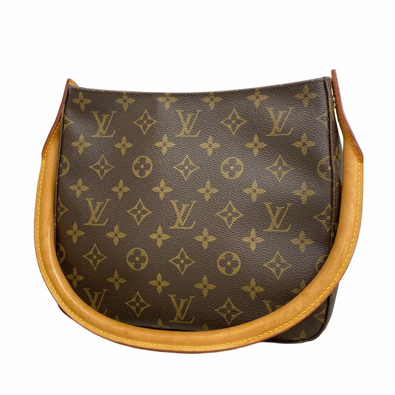 Louis Vuitton Shoulder Bag Monogram Looping MM M51146 Brown Ladies