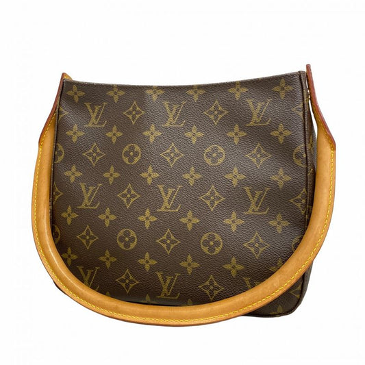 Louis Vuitton Shoulder Bag Monogram Looping MM M51146 Brown Ladies