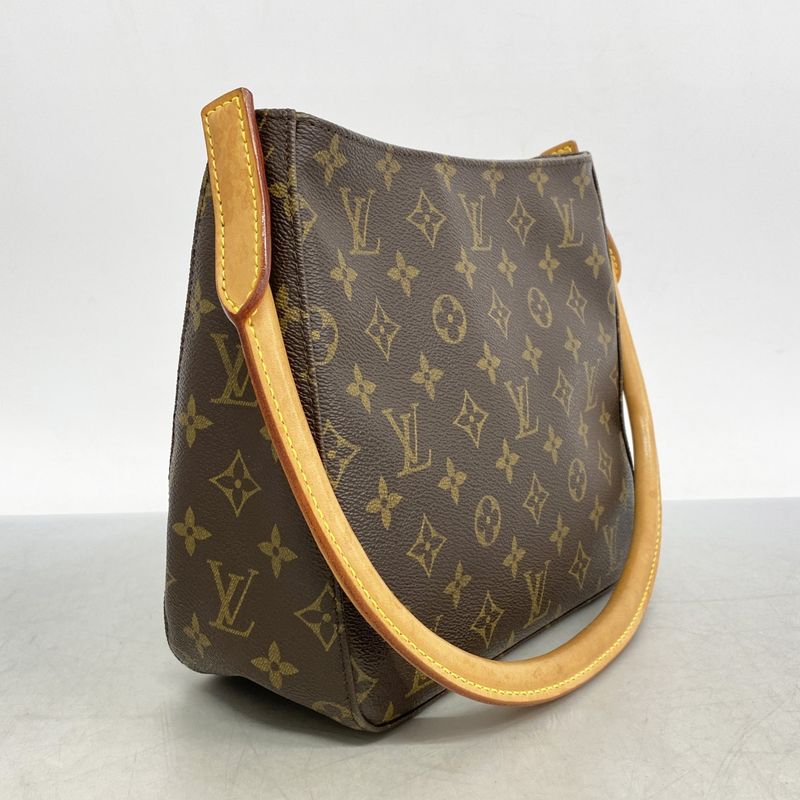 Louis Vuitton Shoulder Bag Monogram Looping MM M51146 Brown Ladies