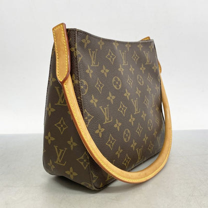 Louis Vuitton Shoulder Bag Monogram Looping MM M51146 Brown Ladies