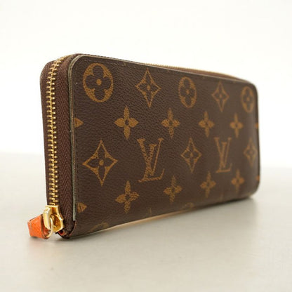 Louis Vuitton Long Wallet Monogram Portefeuille Clemence M60743 Brown Pimon