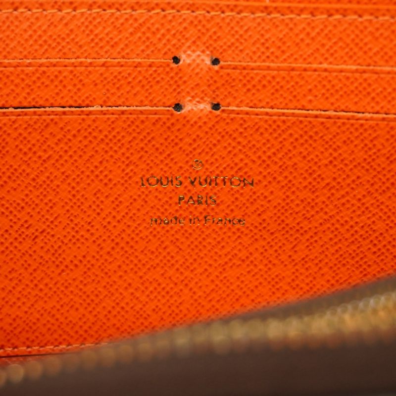 Louis Vuitton Long Wallet Monogram Portefeuille Clemence M60743 Brown Pimon