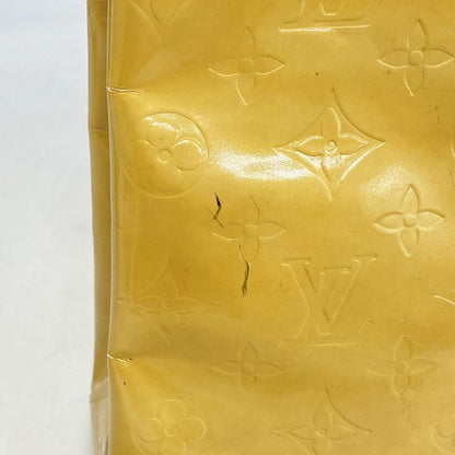 Louis Vuitton Tote Bag Vernis Lead MM M91141 Beige Ladies