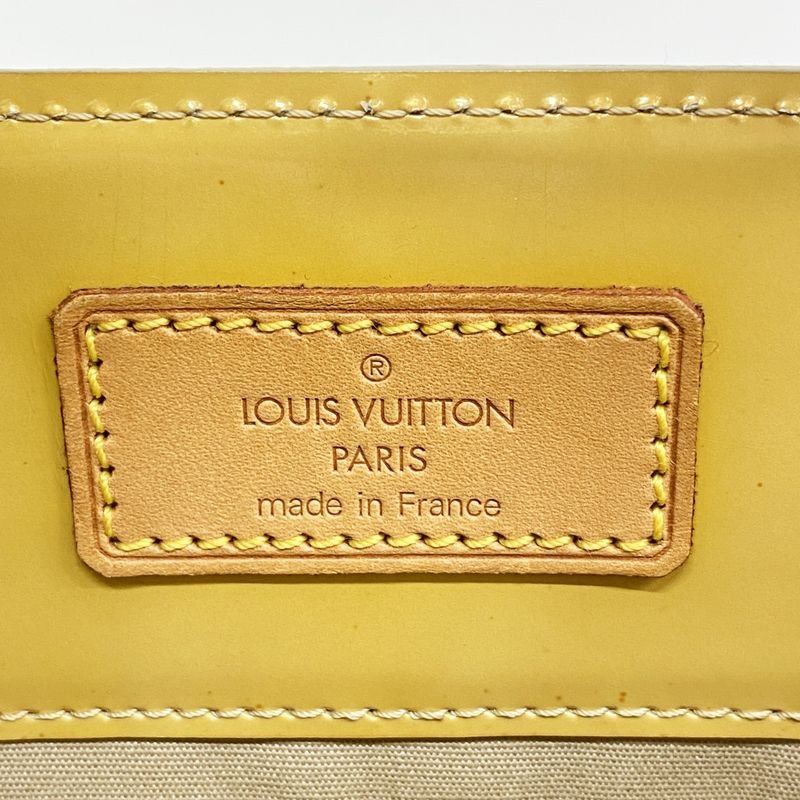 Louis Vuitton Tote Bag Vernis Lead MM M91141 Beige Ladies