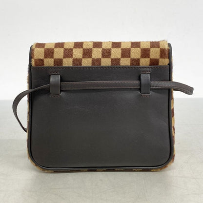 Louis Vuitton Shoulder Bag Damier Sauvage Gazelle M92130 Brown Ladies