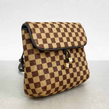 Louis Vuitton Shoulder Bag Damier Sauvage Gazelle M92130 Brown Ladies