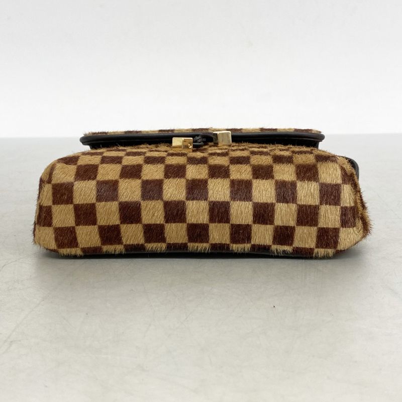 Louis Vuitton Shoulder Bag Damier Sauvage Gazelle M92130 Brown Ladies