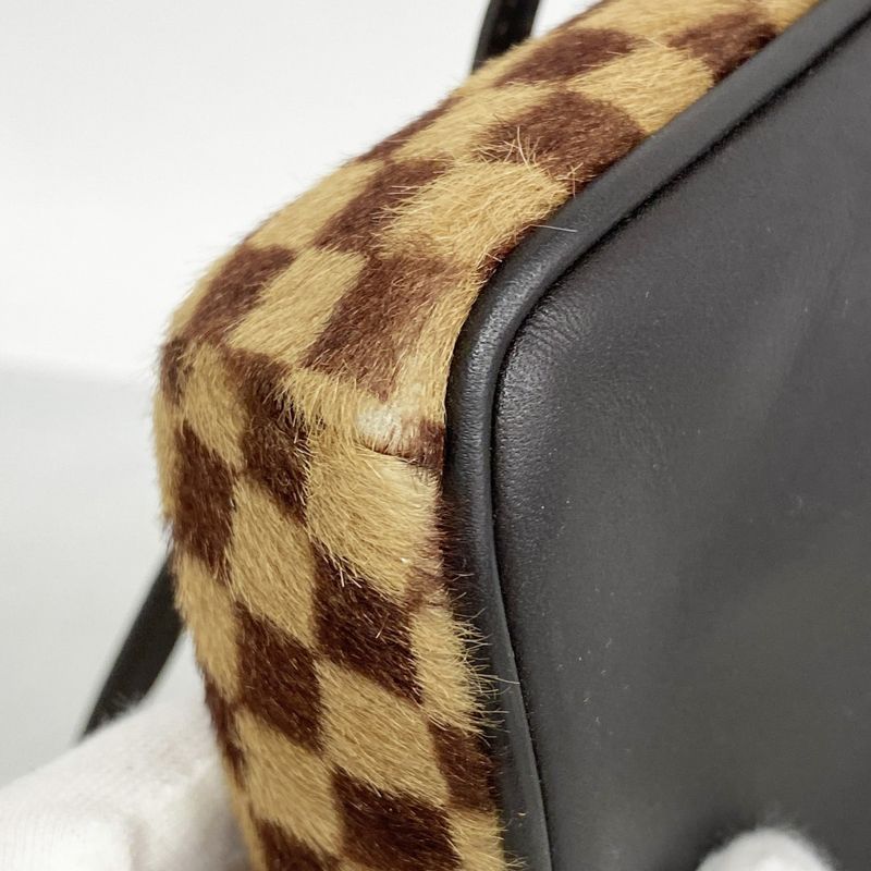 Louis Vuitton Shoulder Bag Damier Sauvage Gazelle M92130 Brown Ladies