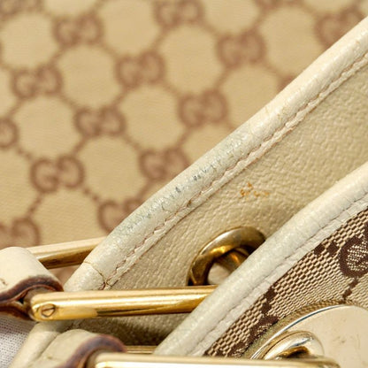 Gucci Tote Bag GG Canvas 120836 Canvas Brown Chien Pan Gold Hardware Women's