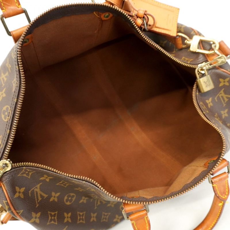 Louis Vuitton Boston Bag Monogram Keepall Bandoliere 45 M41418 Brown Men Women