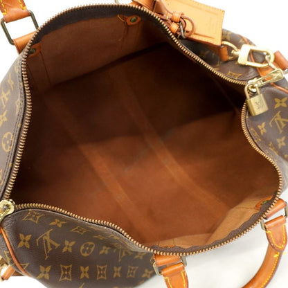 Louis Vuitton Boston Bag Monogram Keepall Bandoliere 45 M41418 Brown Men Women