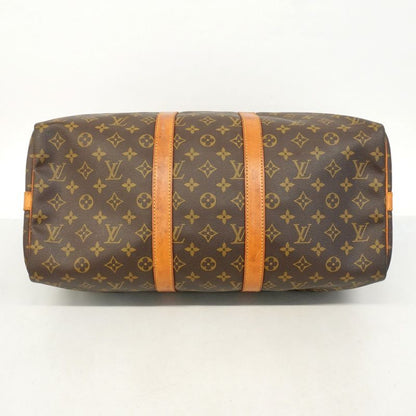 Louis Vuitton Boston Bag Monogram Keepall Bandoliere 45 M41418 Brown Men Women