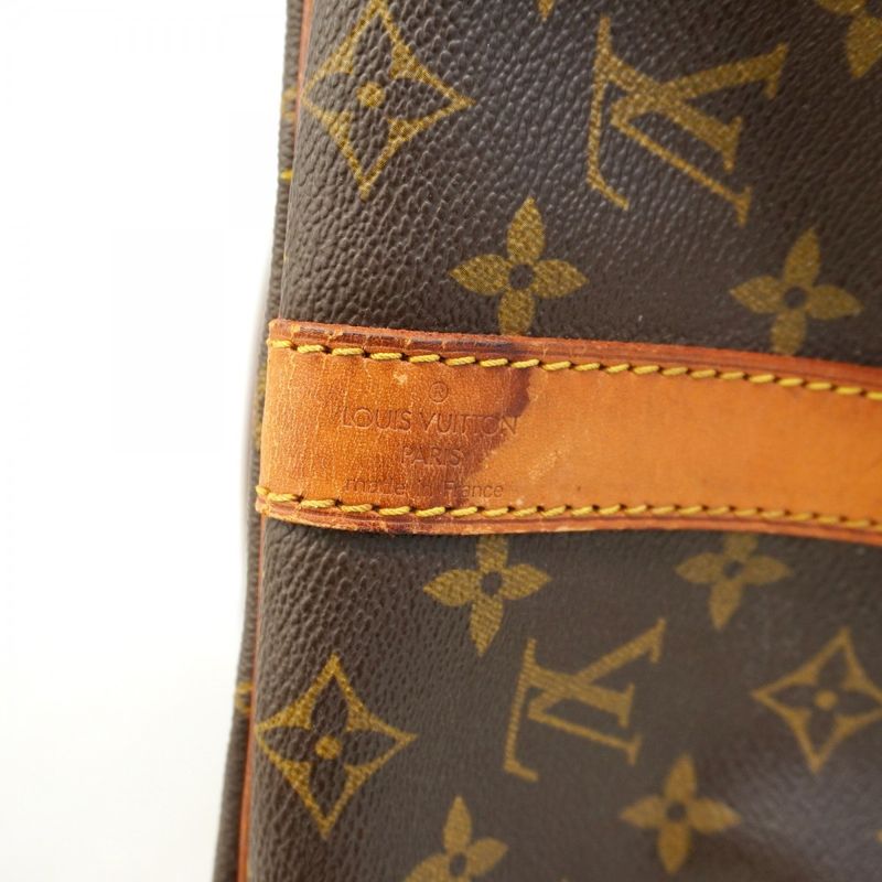 Louis Vuitton Boston Bag Monogram Keepall Bandoliere 45 M41418 Brown Men Women