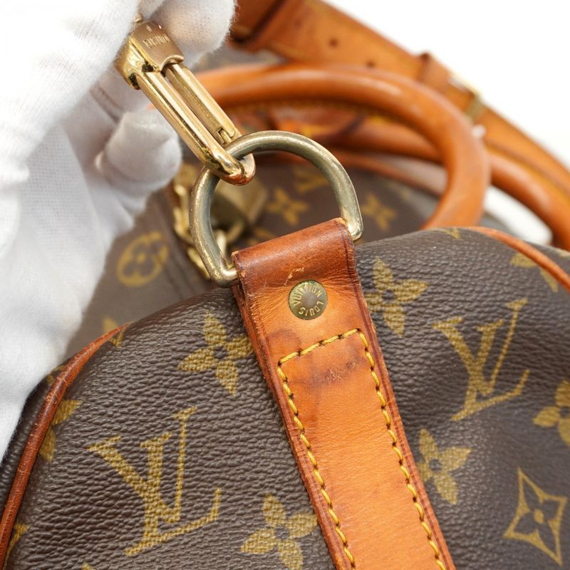 Louis Vuitton Boston Bag Monogram Keepall Bandoliere 45 M41418 Brown Men Women