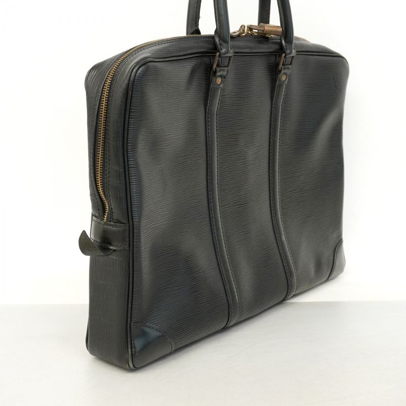 Louis Vuitton Briefcase Epi Porte Documents Voyage M59162 Noir Black Men's