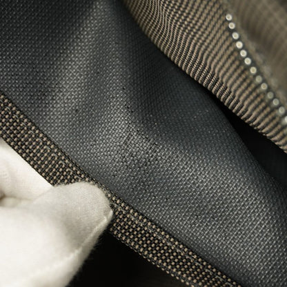 Hermes Tote Bag Her Line MM Canvas Gray Silver Hardware Women