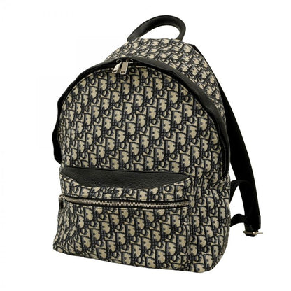 Christian Dior Backpack/daypack Trotter Canvas Navy Silver Hardware Men's
