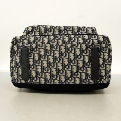 Christian Dior Backpack/daypack Trotter Canvas Navy Silver Hardware Men's