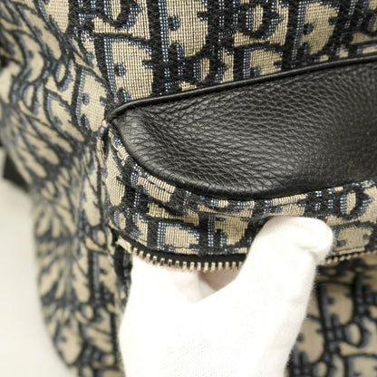 Christian Dior Backpack/daypack Trotter Canvas Navy Silver Hardware Men's