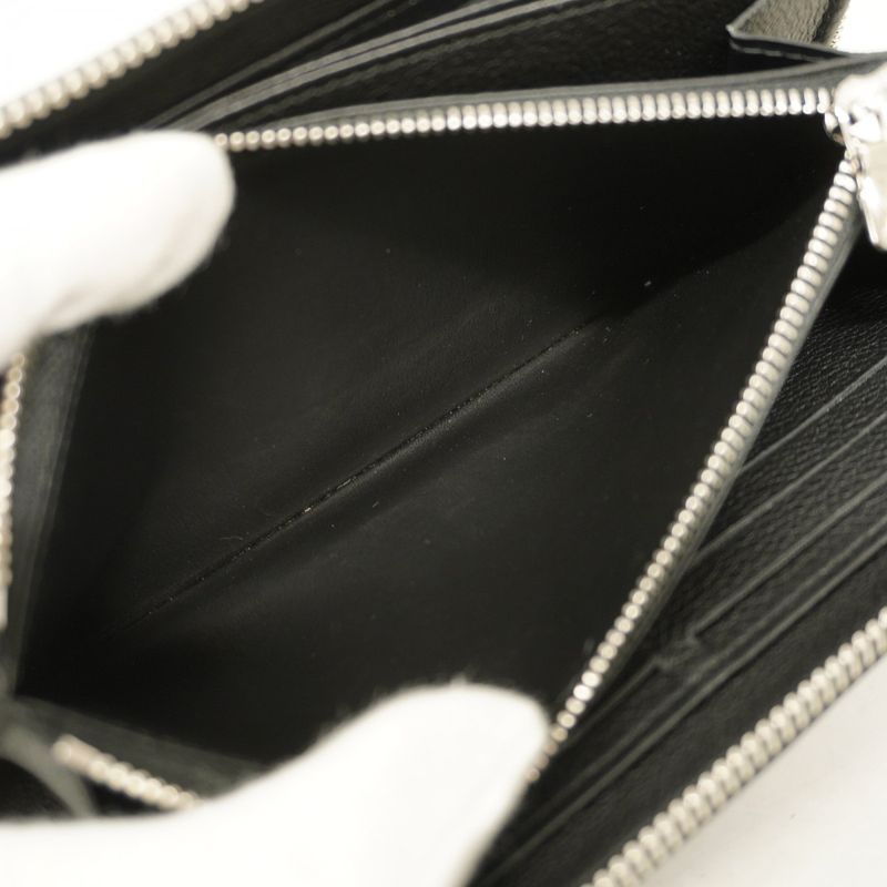 Louis Vuitton Long Wallet Zippy Lock Me M62622 Noir Black Men Women Unisex