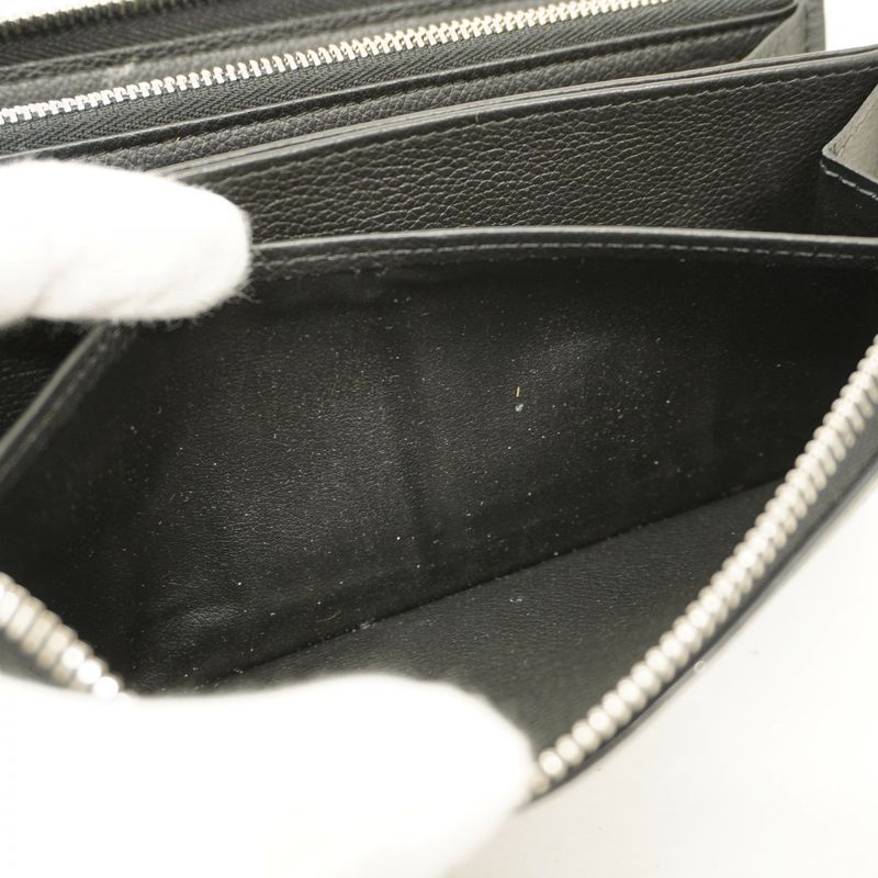 Louis Vuitton Long Wallet Zippy Lock Me M62622 Noir Black Men Women Unisex