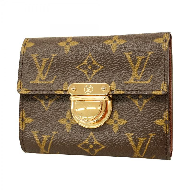 Louis Vuitton Trifold Wallet Monogram Portefeuille Koala M58013 Brown Ladies