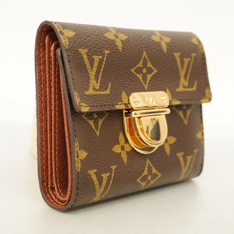 Louis Vuitton Trifold Wallet Monogram Portefeuille Koala M58013 Brown Ladies