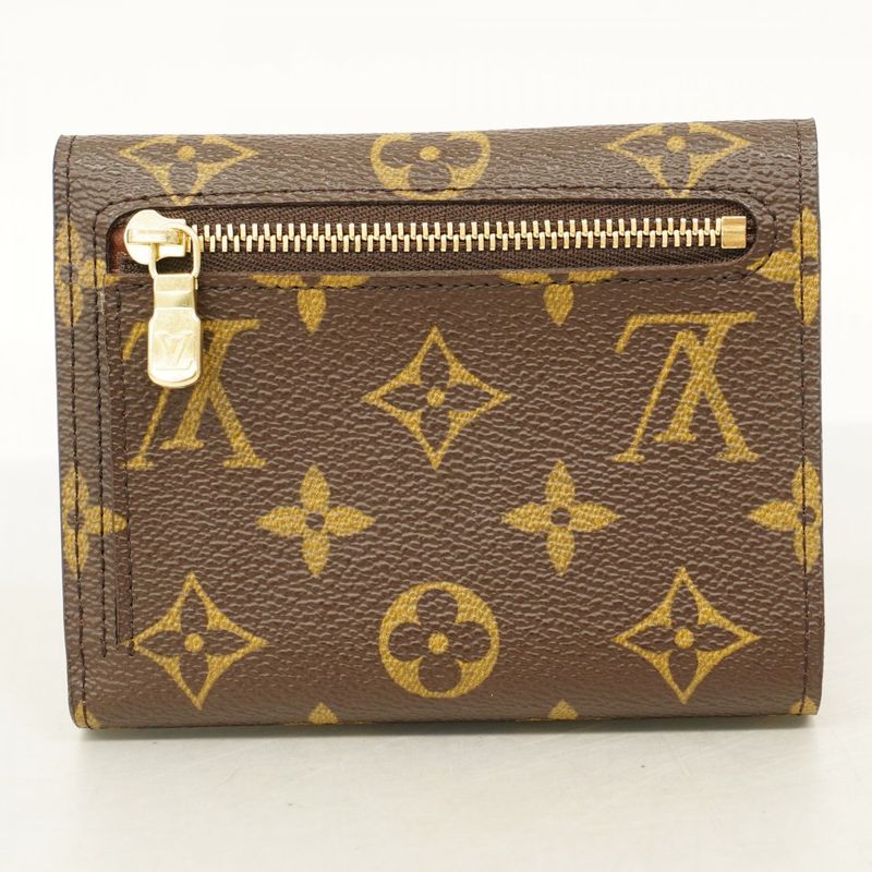Louis Vuitton Trifold Wallet Monogram Portefeuille Koala M58013 Brown Ladies
