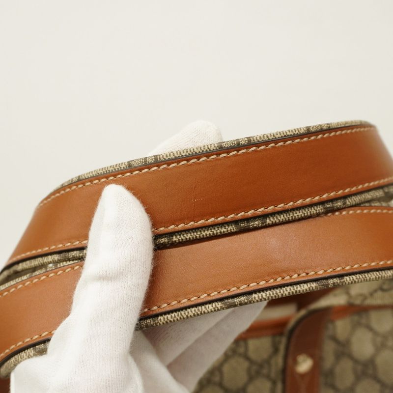 Gucci Tote Bag GG Supreme Sherry Line 211134 PVC Brown Chien Pangold Hardware