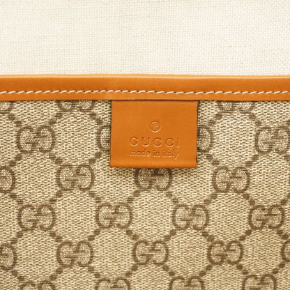 Gucci Tote Bag GG Supreme Sherry Line 211134 PVC Brown Chien Pangold Hardware