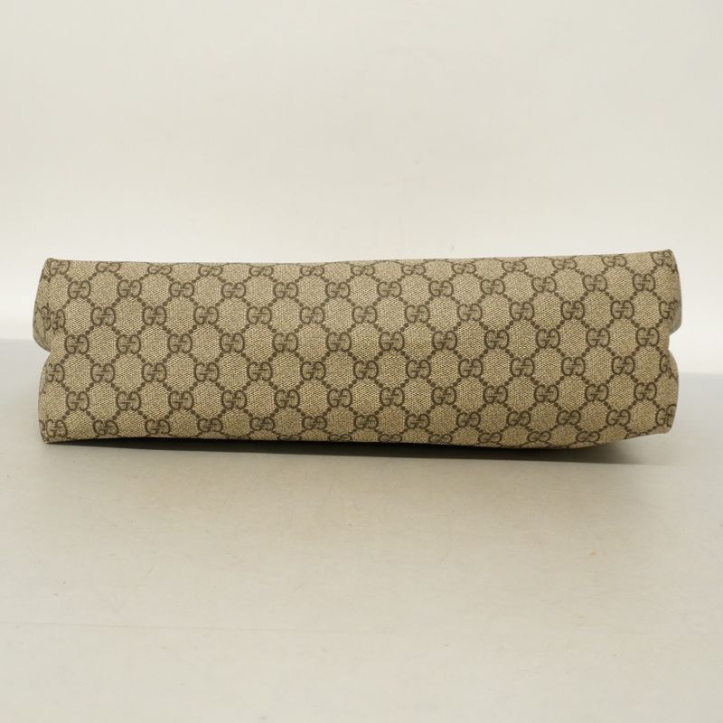 Gucci Tote Bag GG Supreme Sherry Line 211134 PVC Brown Chien Pangold Hardware