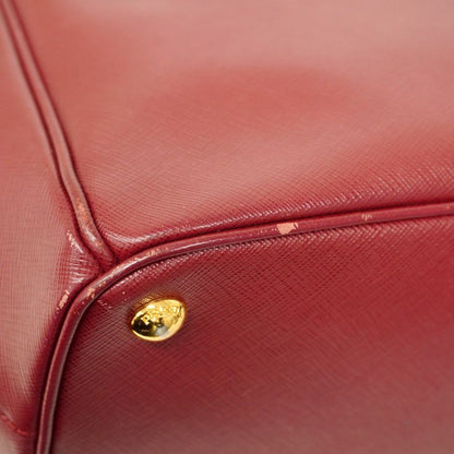 Prada Handbag Saffiano Leather Bordeaux Gold Hardware 2way Bag Ladies