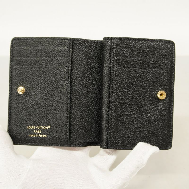 Louis Vuitton Wallet Monogram ・empreinte Portefeuille M80151 Noir Black Women's