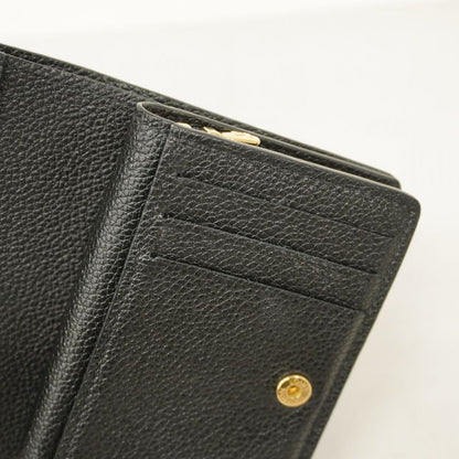 Louis Vuitton Wallet Monogram ・empreinte Portefeuille M80151 Noir Black Women's