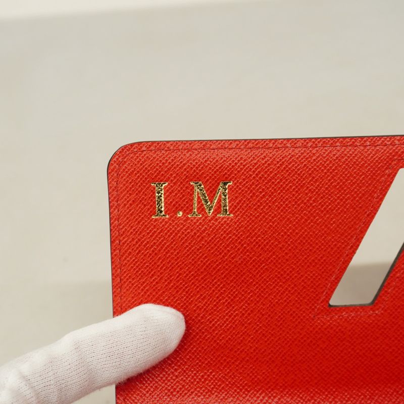 Louis Vuitton Long Wallet Epi Portefeuille Twist M61179 Coquelicot Women's