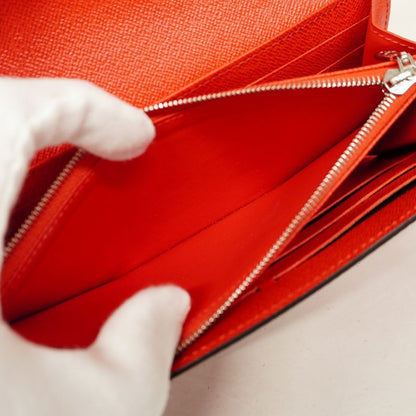 Louis Vuitton Long Wallet Epi Portefeuille Twist M61179 Coquelicot Women's