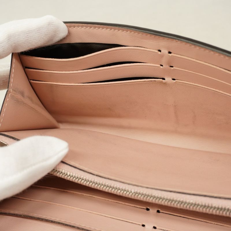 Louis Vuitton Long Wallet Mahina Portefeuille Iris M60145 Magnolia Women's